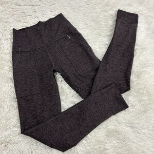 OFFLINE By Aerie The Hugger Ribbed Pocket Legging Hi-Rise Grayish Purple small